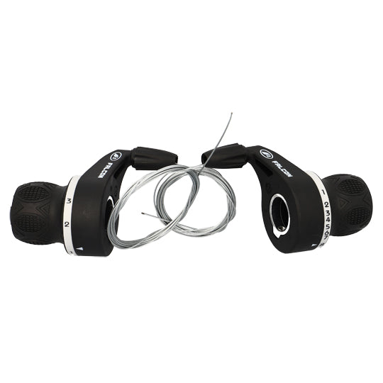 MANETTE VTT P.TOURNANTE 8X3V. FALCON NOIR (PAIRE)