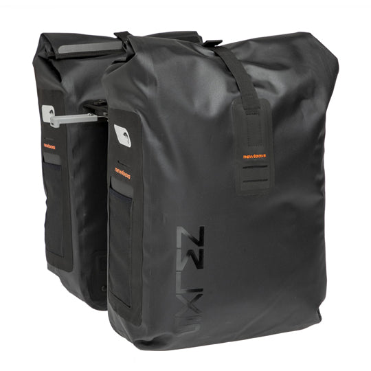 SACOCHE VELO PORTE BAGAGE A PONT NEWLOOXS VARO DOUBLE PANNIER NOIR MIK - 40 LITRES -