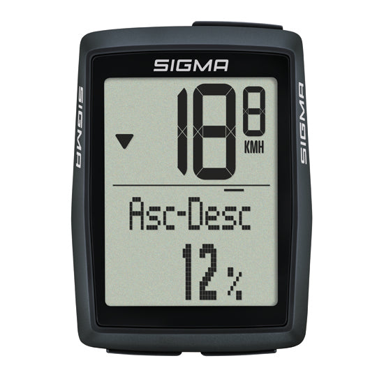 COMPTEUR VELO SANS FIL SIGMA BC 14.0 WL STS 14 FCTS NOIR