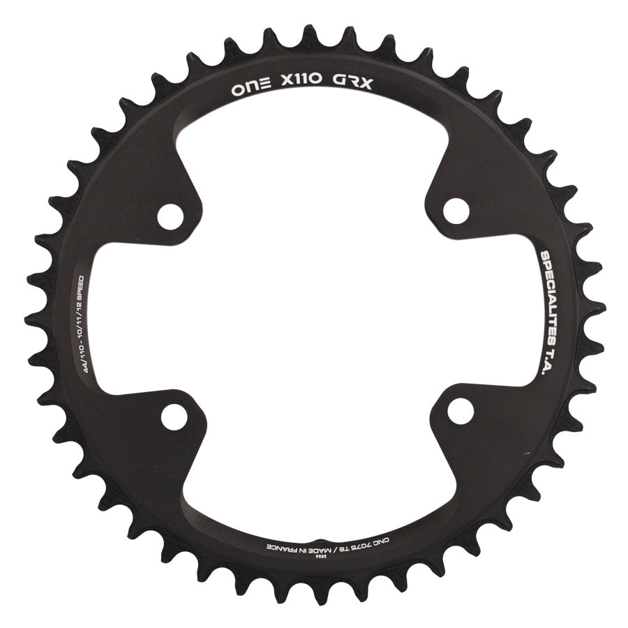 PLATEAU GRAVEL MONO DIAM 110 44DTS NOIR ONE X110 GRX600/810 (COMP.SHIM. 4 BRAN.) TA 10/11/