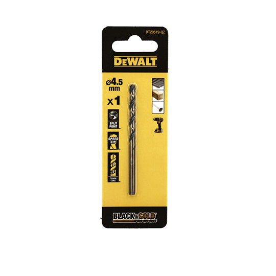 FORET DEWALT HSS-G GOLD&BLACK DIA. 4.5X47X80MM(x1)