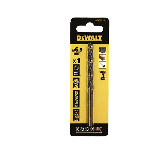 FORET DEWALT HSS-G GOLD&BLACK DIA.6.5X63X101MM(x1)