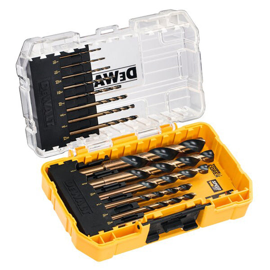 FORET DEWALT HSS-G GOLD&BLACK (COFFRET 14 PCES 1, 1.5X2, 2X2, 2.5, 3X2, 3.5, 4X2, 5, 6, 8M