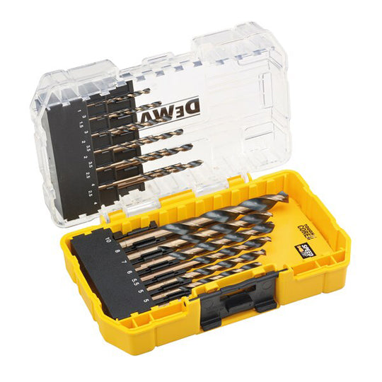 FORET DEWALT HSS-G GOLD&BLACK (COFFRET 19 PCES1, 1.5, 2X2, 2.5X2, 3X2,3.5X2, 4X2, 5X2, 5.