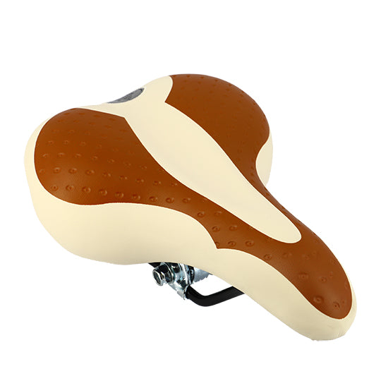 SELLE LOISIR MONTE GRAPPA KOSMOS MIXTE CREME/MARRON AVEC RESSORT