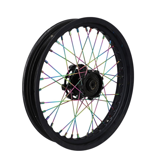 RAYON ROUE DOPPLER ADAPT. DERBI SENDA - NEOCHROME (KIT JANTE AR -18 RAYON 195MM +18X199MM)