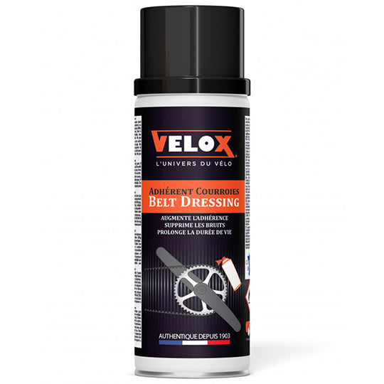LUBRIFIANT VELOX ADHERENT COURROIE TOUTES CONDITIONS (AEROSOL 200ML)