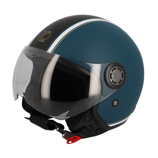 CASQUE JET TRENDY JT-306 BLEU/NOIR MAT T61-62 XL - CE 22-06