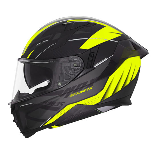CASQUE INTEGRAL DOUBLE ECRAN NOX N303-S VEKTRA NOIR MAT/JAUNE FLUO T61-62 XL
