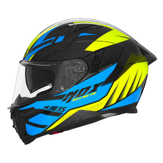 CASQUE INTEGRAL DOUBLE ECRAN NOX N303-S VEKTRA NOIR/JAUNE/BLEU T57-58 M