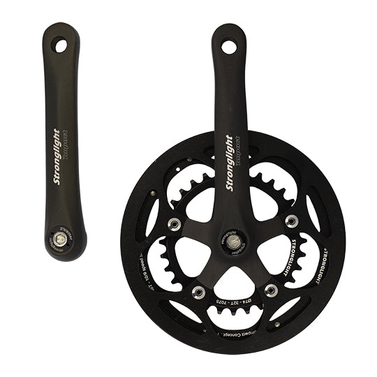 PEDALIER ROUTE/GRAVEL DOUBLE 46-32D L170 STRONG IMPACT NOIR 9/10V