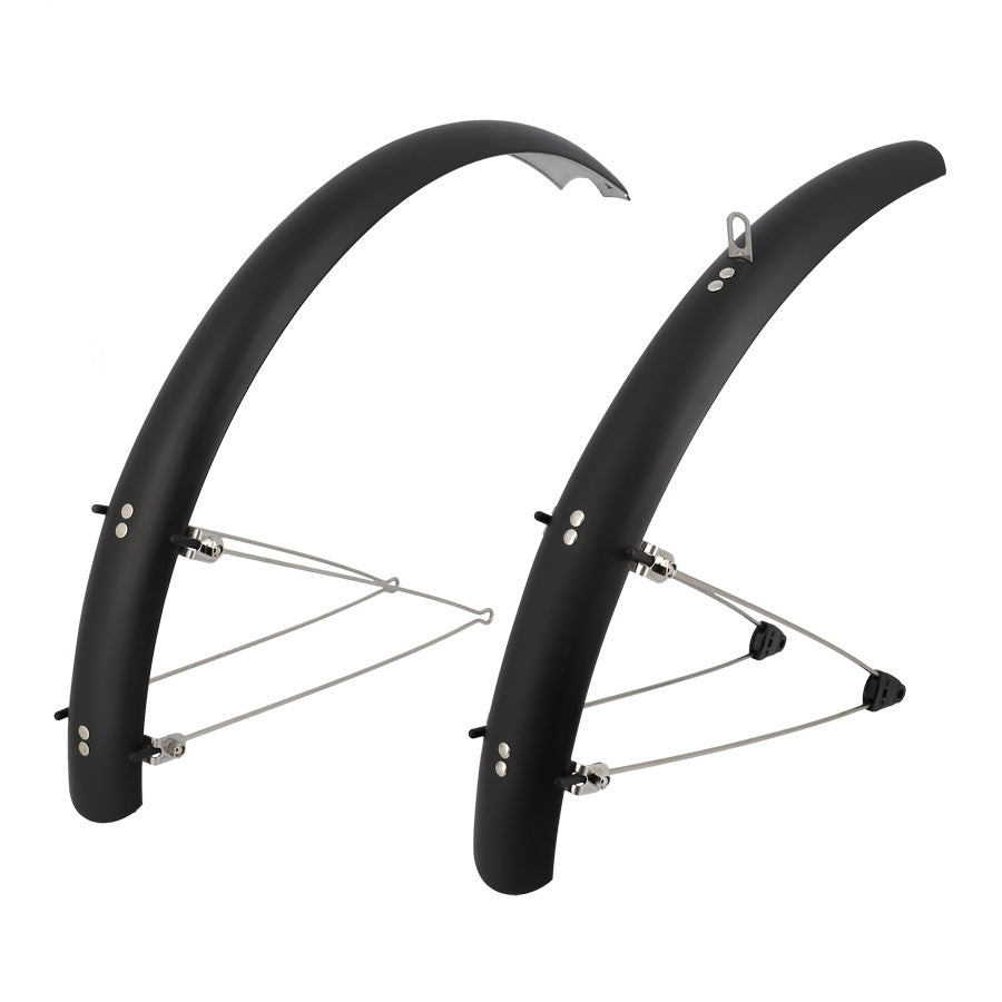 GARDE BOUE VTC/VTT 20'' STRONG PLASTIQUE A TRINGLES 54MM NOIR MAT (PR)