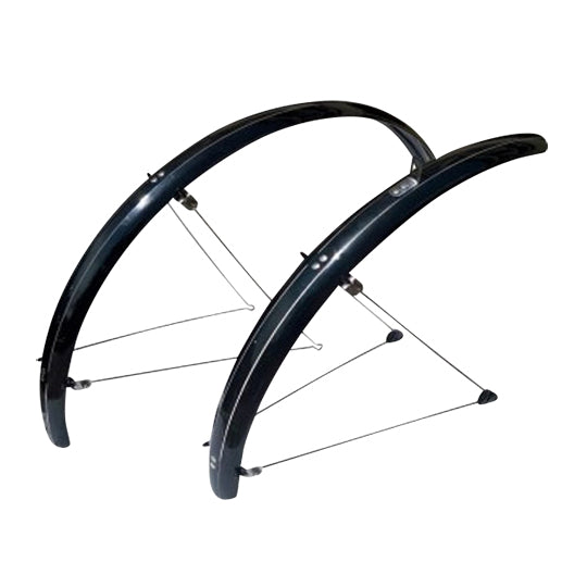 GARDE BOUE VTC/VTT 26'' STRONG COUNTRY S PLASTIQUE A TRINGLES 60MM NOIR BRILLANT (PR)