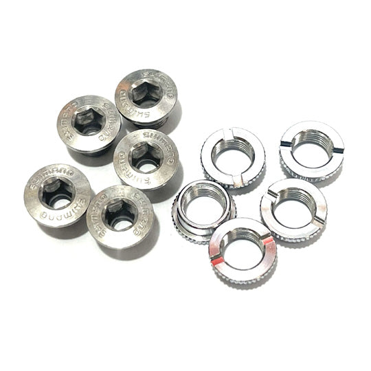 INTRAVIS FIX. MONO PLATEAU ROUTE SHIMANO DURA ACE FC-7710 M8X6 VIS ET CHEMINEE (X5)