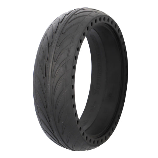 PNEU TROTTINETTE ELECTRIQUE 8"X2.125 PLEIN ALVEOLE NOIR