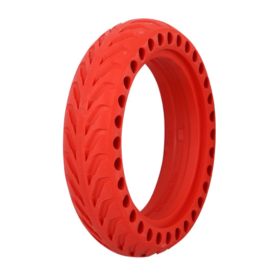 PNEU TROTTINETTE ELECTRIQUE 8.5"X2.00 (50/75-6.1) PLEIN ALVEOLE ROUGE