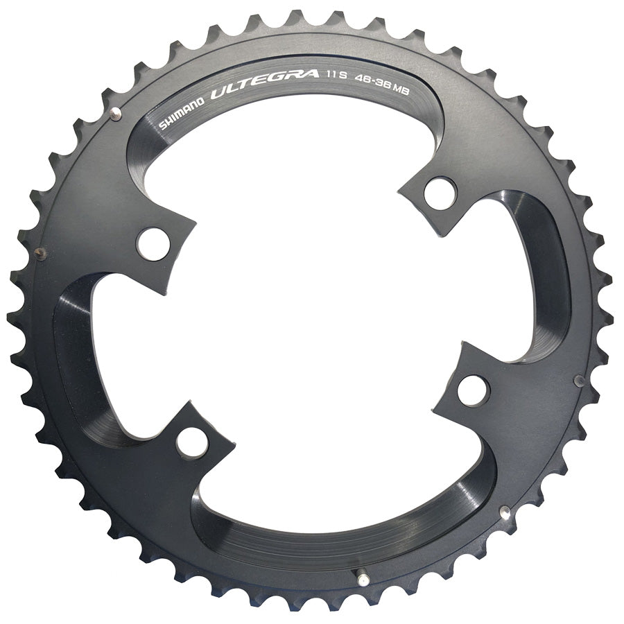 PLATEAU ROUTE DIAM 110 EXTER 46DTS ARGENT SHIMANO ORIGINE ULTEGRA 6800 11V. (4 BRANCHES)