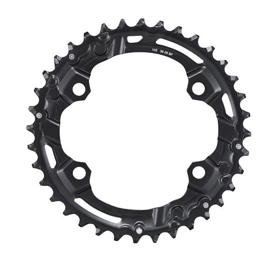 PLATEAU VTT DOUBLE DIAM 96 EXTER 36DTS NOIR 4 BRANCHES SHIMANO ORIGINE DEORE M4100 10V