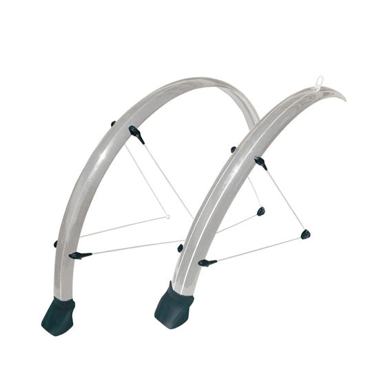 GARDE BOUE VTC/VTT 26'' STRONG COUNTRY PLASTIQUE A TRINGLES 60MM ARGENT (PR)