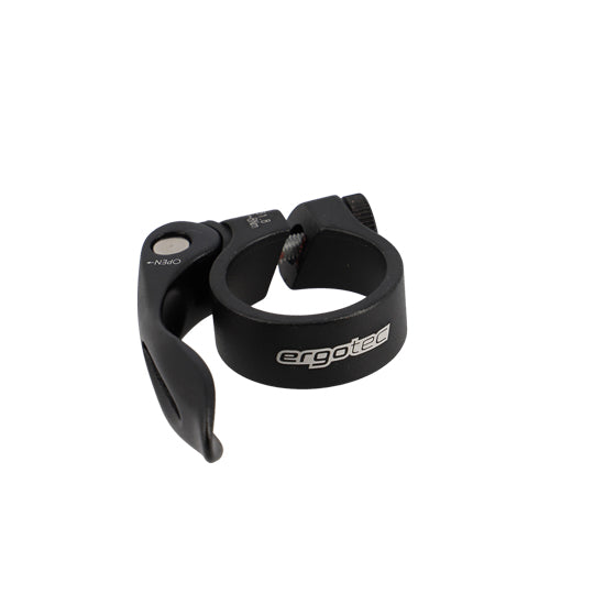 COLLIER TIGE DE SELLE VTT/VTC D31.8 MM ERGOTEC SCQ-100 NOIR ALU 6061 + SERRAGE RAPIDE