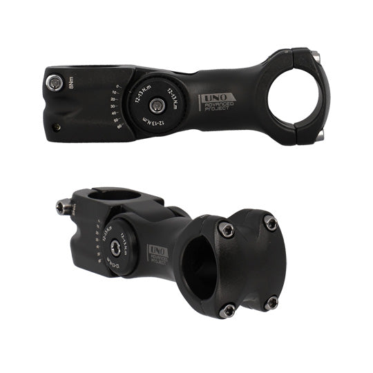 POTENCE REGLABLE AHEAD SET 1''1/8 L110 UNO ALU NOIR 0/+60° (CINTRE 31.8)