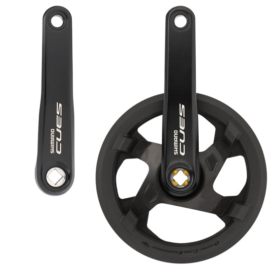 PEDALIER VTT MONO 42D L170 ALU SHIMANO CUES FC-U4000 NOIR 9/10/11V (AXE 123MM)