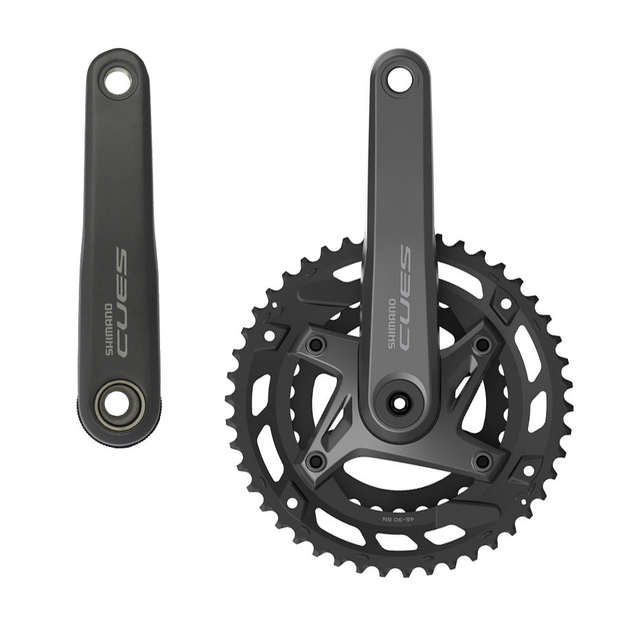 PEDALIER VTT DOUBLE 46-30D L170 ALU SHIMANO CUES FC-U6000 NOIR 9/10V