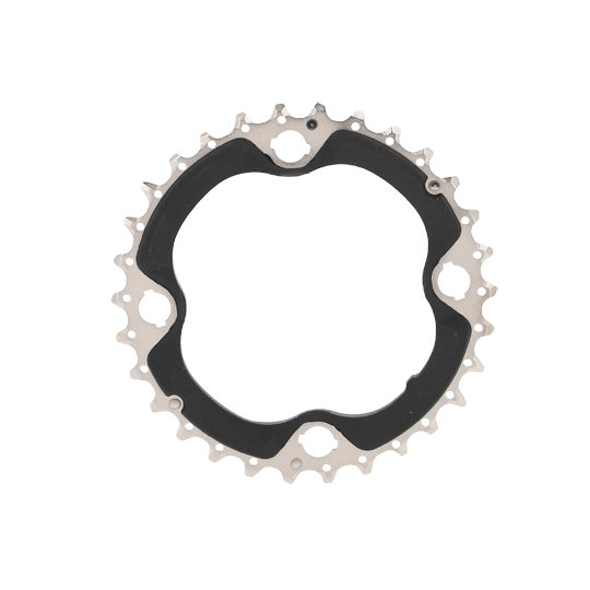 PLATEAU VTT TRIPLE DIAM 64 INTERM 30DTS ARGENT 4 BRANCHES SHIMANO ORIGINE DEORE M6000 10V