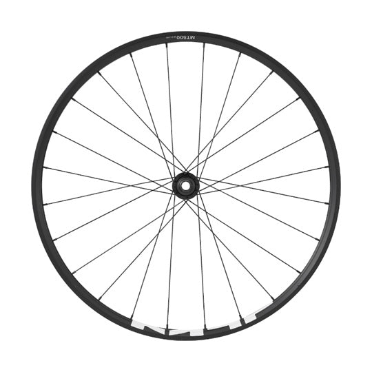 ROUE VTT 27.5" AV JANTE NOIR MOYEU SH MT500 DISQUE CENTERLOCK AXE TRAVERSANT BOOST 15X110