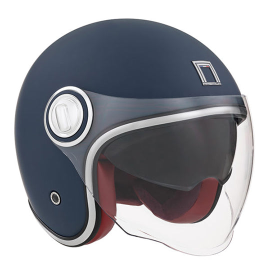 CASQUE JET NOX PREMIUM HERITAGE BLEU MAT T53-54 XS - CE 22.06