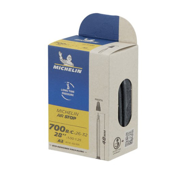 CHAMBRE A AIR VELO 700C (26/32-622/635) VP 48 MM MICHELIN A2 AIRSTOP