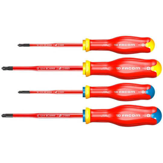 JEU DE 4 TOURNEVIS PROTWIST BORNEO ISOLÉS 1000V FACOM