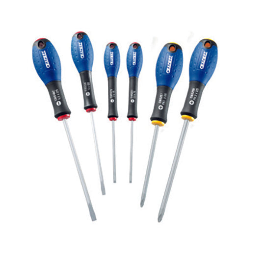 JEU DE 6 TOURNEVIS - FENTE / PH - EXPERT - E160902