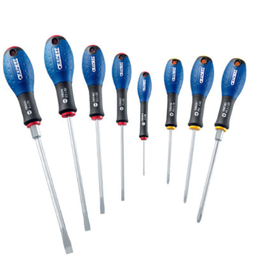 JEU DE 8 TOURNEVIS - FENTE / PH - EXPERT - E160904