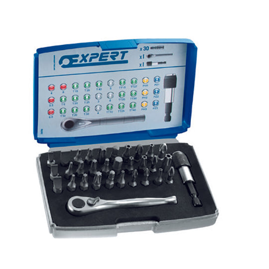 BOITE D'EMBOUTS 1/4" + ACC 32PCS - EXPERT - E131702