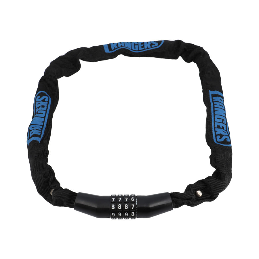 ANTIVOL VELO CHAINE A CODE D.5.5X100CM RANGERS NOIR