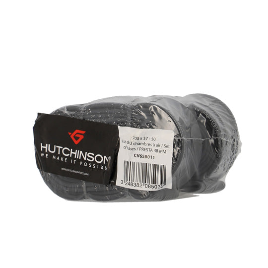CHAMBRE A AIR VELO 700C (37/50-622) VP 48 MM HUTCHINSON (LOT DE 2)