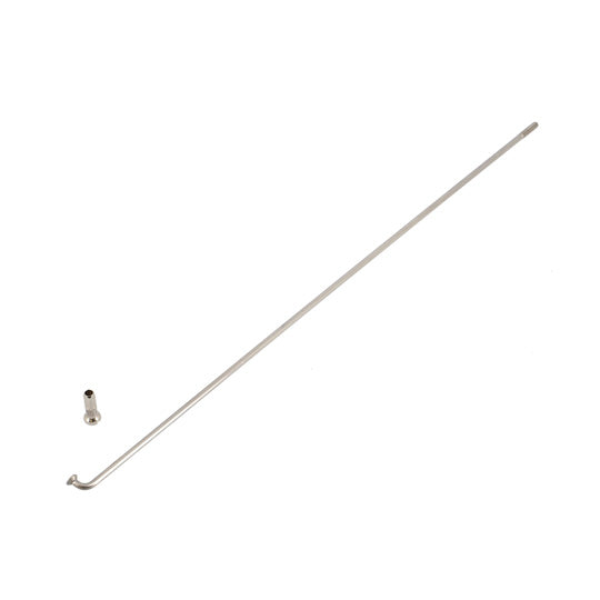 RAYON 2.3 MM INOX ARGENT L236 AVEC ECROU (X1) MACH1 CYCLO/MOTO/VAE