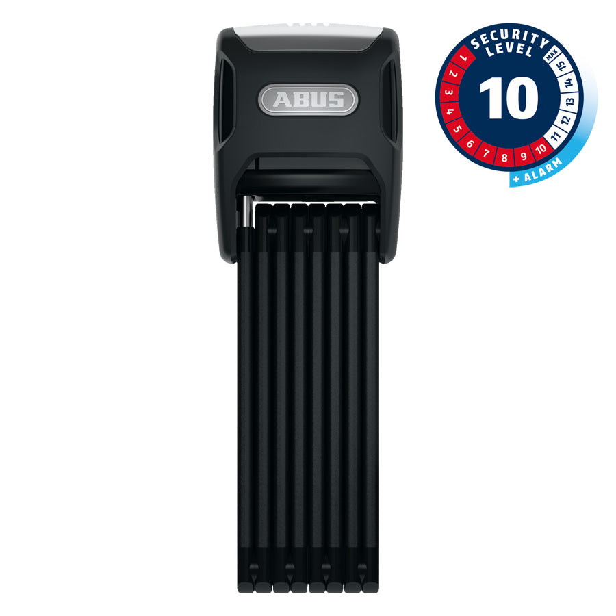 ANTIVOL VELO PLIABLE A CLE L 120CM ABUS BORDO 6000KA/120 ALARME NOIR + SUPPORT