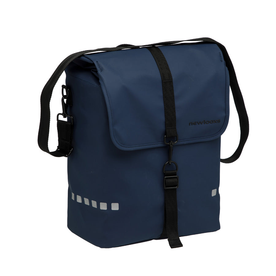 SACOCHE VELO PORTE BAGAGE NEWLOOXS ODENSE SINGLE BLEU FONCE - 17.5 LITRES - 320x380x160MM