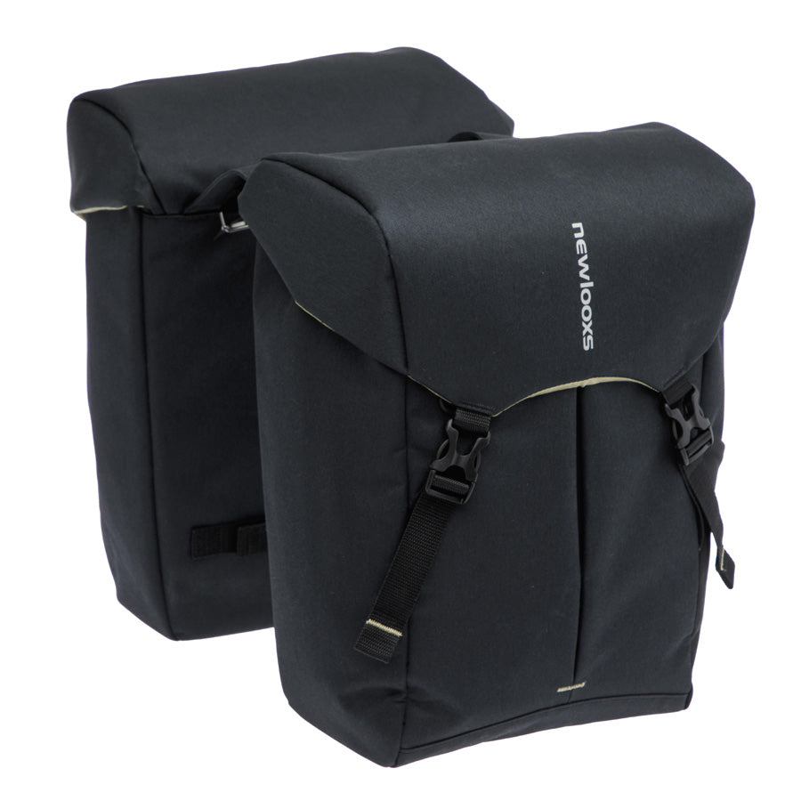 SACOCHE VELO PORTE BAGAGE A PONT NEWLOOXS SPORTS DOUBLE NOIR - 40 LITRES - 320x400x180MM