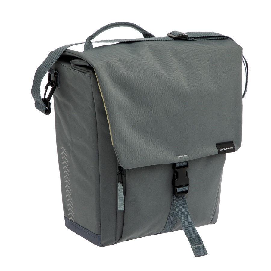 SACOCHE VELO PORTE BAGAGE NEWLOOXS TULUM SINGLE GRIS - 16 LITRES - 350x370x170MM