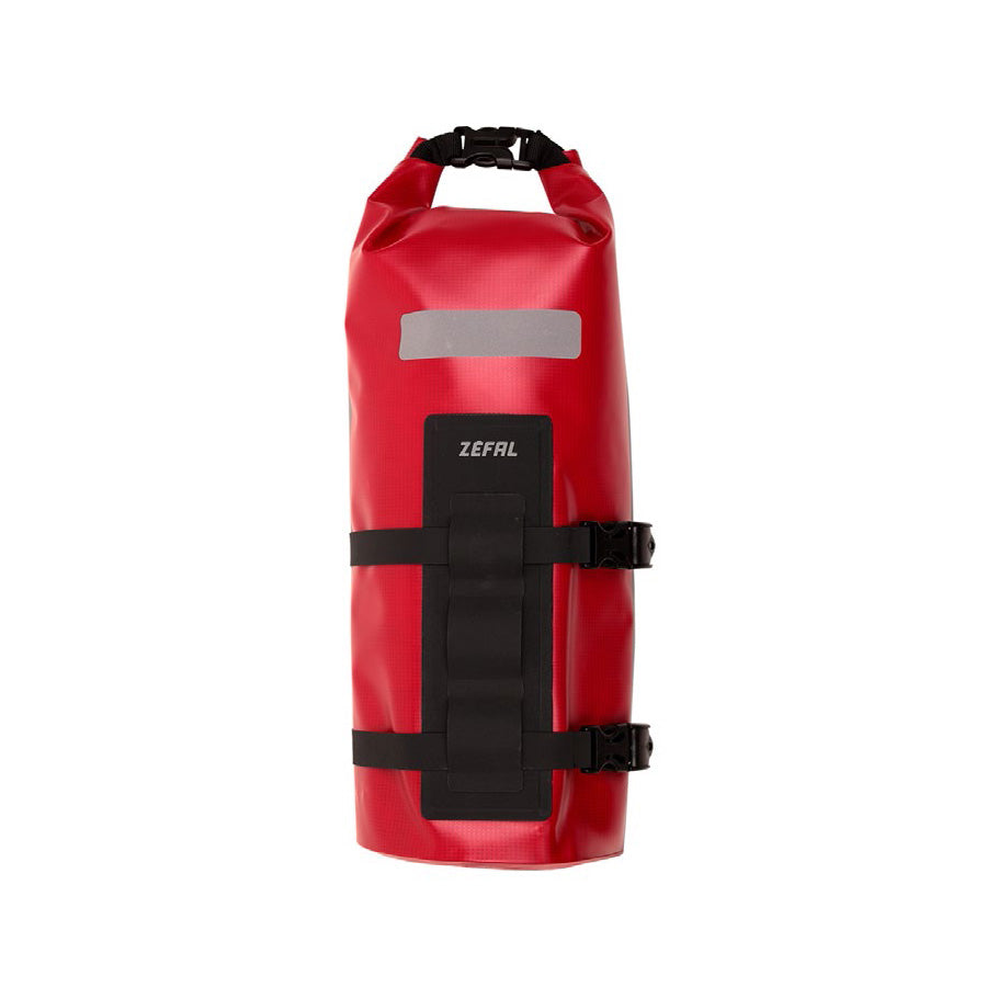 SACOCHE VELO FOURCHE GRAVEL ZEFAL Z ADVENTURE DRY BAG ROUGE VOL. 4L (DIAM 130X285MM)