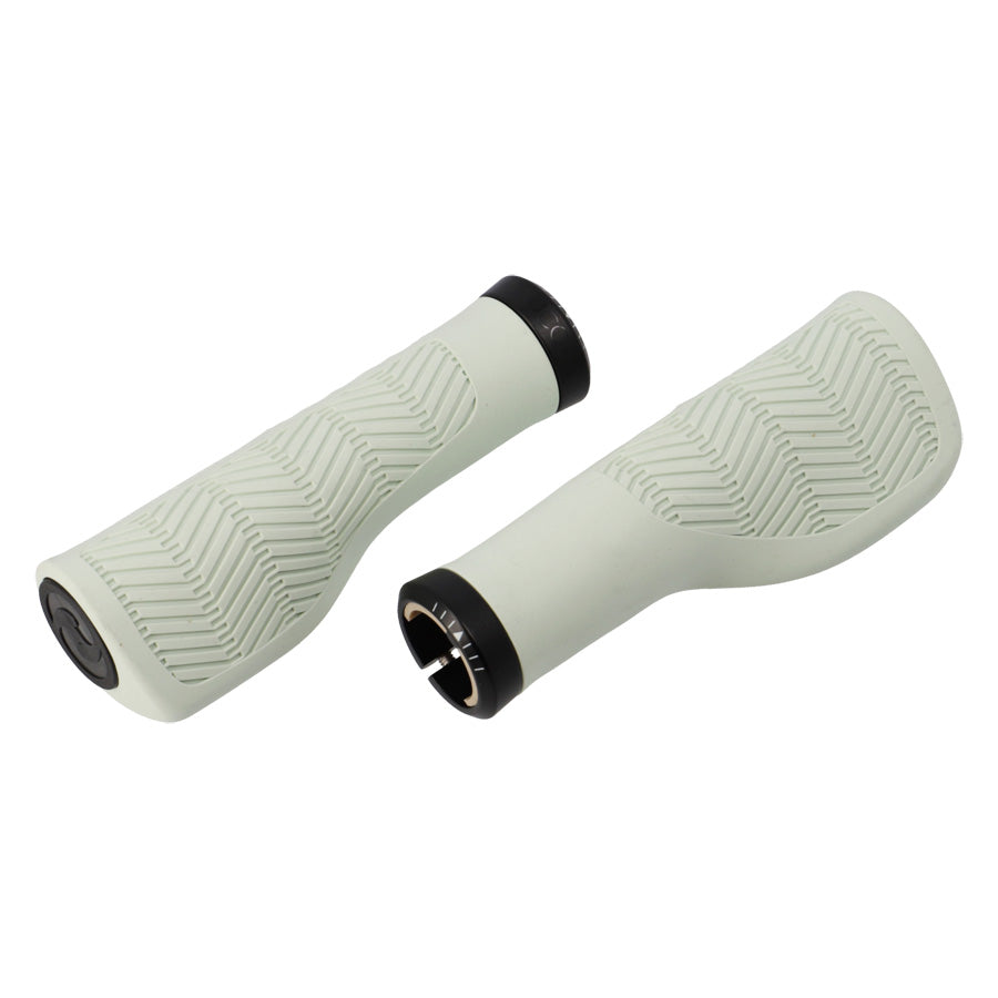 POIGNEE VELO HERRMANS NUCORE 130MM TOUR WAVE ERGONOMIQUE LOCK ON VERT (PR)