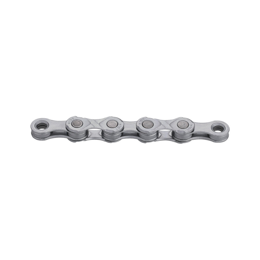 CHAINE VELO 10V. KMC E10 EPT ARGENT 136M ATTACHE RAPIDE ANTI ROUILLE