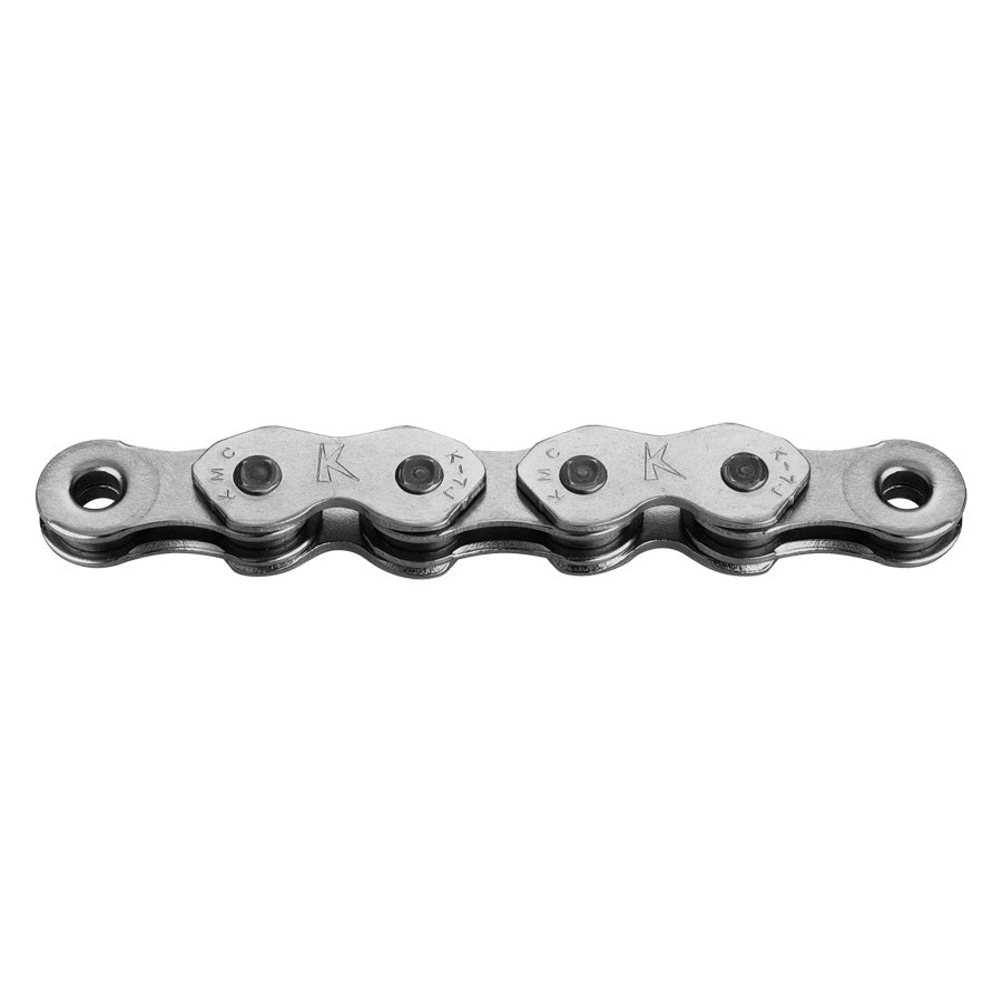 CHAINE VELO 1V. KMC K1 NARROW ARGENT 100M ATTACHE RAPIDE