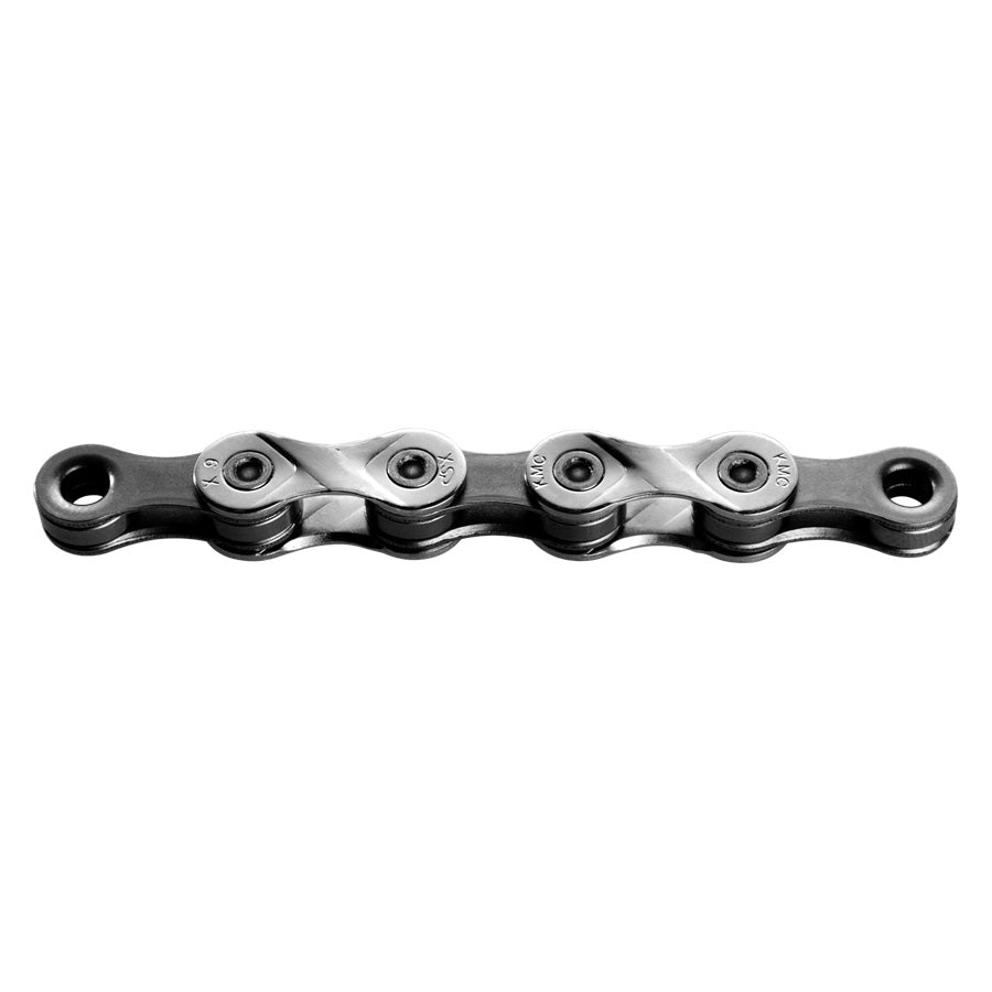 CHAINE VELO 9V. KMC X9 ARGENT/GRIS 122M ATTACHE RAPIDE