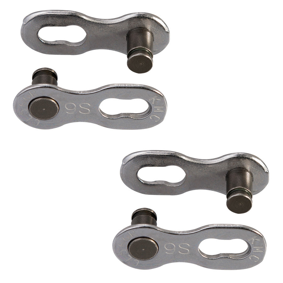 ATTACHE RAPIDE VELO  9V. KMC 9 R EPT ARGENT (X2)