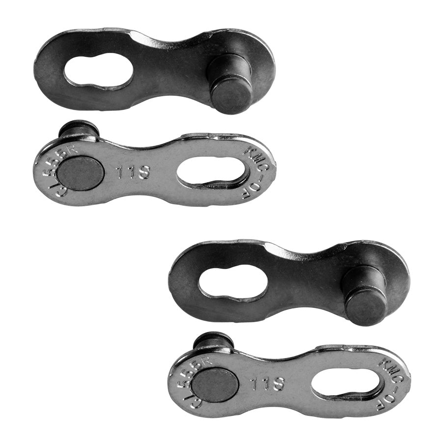 ATTACHE RAPIDE VELO  11V. KMC 11 R EPT ARGENT (X2)