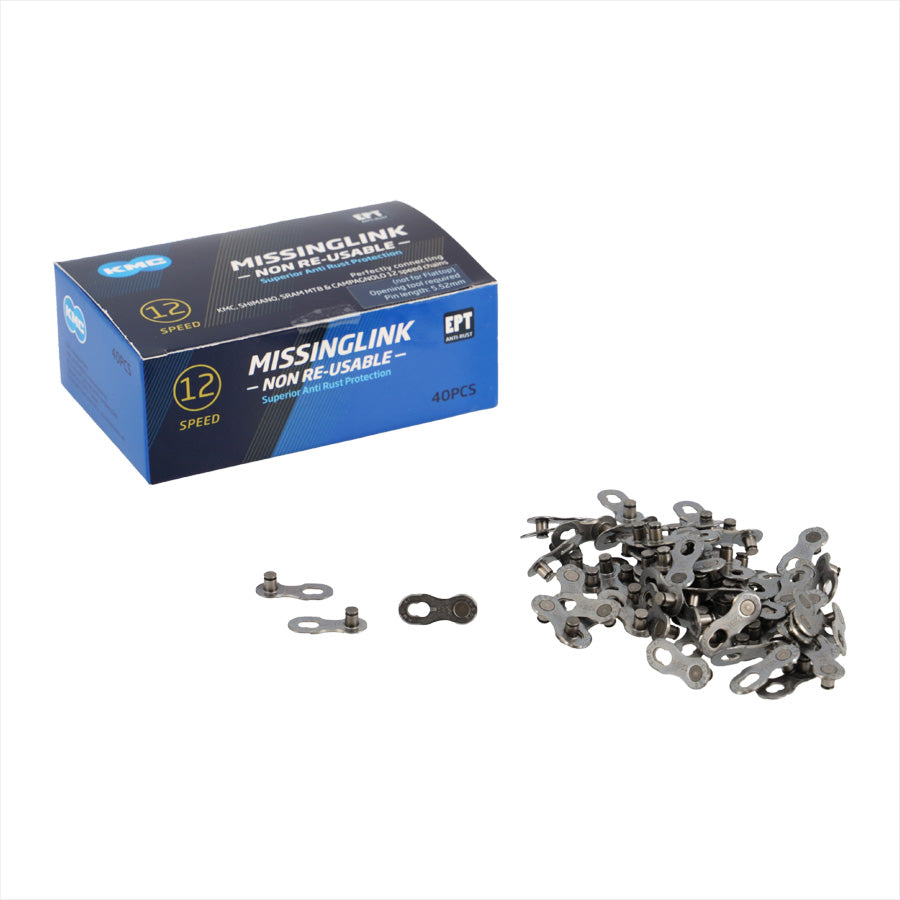 ATTACHE RAPIDE VELO 12V. KMC 12 NR EPT ARGENT (X40)